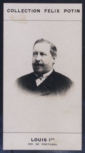 Ludvig I, konge af Portugal (1838-1889) (s/h foto) af European Photographer