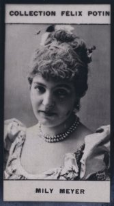 Madame Emilie Mily-Meyer (1860) (s/hvid foto) af European Photographer