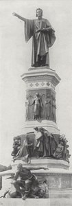 Monument Dante Alighieri, Trient (s/h-billede) af European Photographer