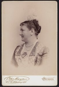 Portræt, sidste dronning af Sachsen, tidligere prinsesse Carol af Sverige (s/h-foto) af European Photographer