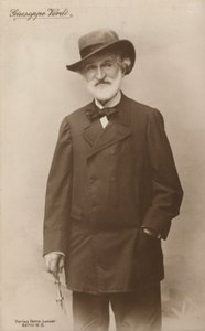 Portræt af Giuseppe Verdi, operakomponist (s/h foto) af European Photographer