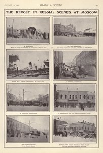 Oprøret i Rusland, scener i Moskva af European Photographer