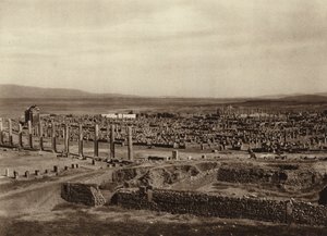 Timgad, generel udsigt (s/h-foto) af European Photographer