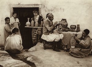 Tunis, Pottemagerens skur (s/h foto) af European Photographer