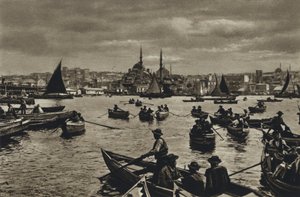 Tyrkiet, Konstantinopel, På Guldhornet (s/h foto) af European Photographer
