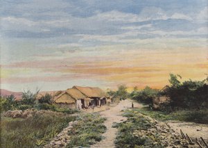 Landsbyen Cochinchinois af European Photographer