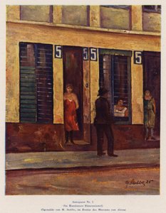 5 Annagasse, i Hamborgs red light district (oliemaleri) af European School