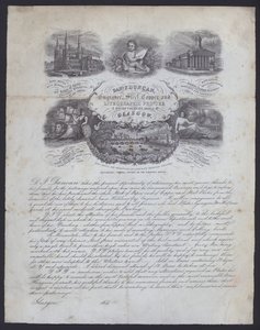 Annonce for gravør og litografisk printer, Daniel F Duncan fra Glasgow (litho) af European School