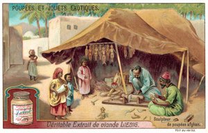Afghansk dukkemager (chromolitho) af European School