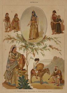Afrika (farve litho) af European School