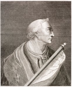 Amerigo Vespucci, italiensk navigatør og opdagelsesrejsende (gravering) af European School