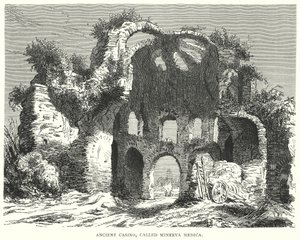 Antikkens kasino, kaldet Minerva Medica (gravering) af European School