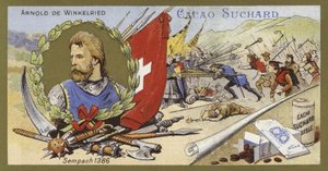 Arnold von Winkelried og slaget ved Sempach, Schweiz, 1386 af European School