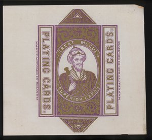 Kunstværk til spillekort (litho) af European School