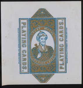 Kunstværk til spillekort (litho) af European School