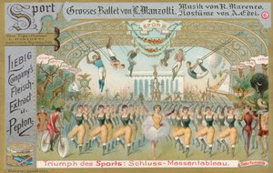 Ballet, Liebig-kort, begyndelsen af det 20. århundrede (chromo) af European School