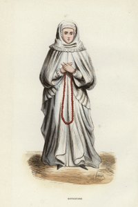 Bourgeoise (farvet gravering) af European School