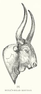 Tyrehoved Rhyton (litografi) af European School