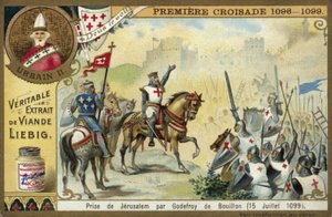 Capture of Jerusalem by Godfrey of Bouillon, First Crusade, 15 July 1099  af European School