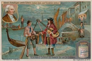 Carlo Goldoni i The Venetian Gondolier or the Lovers Scorn af European School