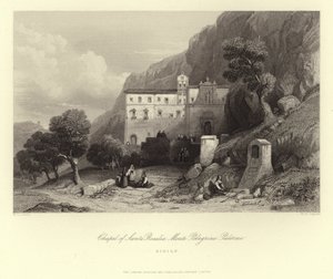 Santa Rosalia-kapellet, Monte Pellegrino, Palermo, Sicilien, Italien af European School