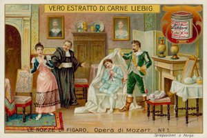 Cherubino, Greven, Susannah og Basilio af European School