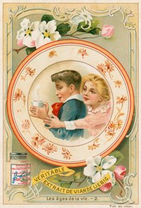 Barndom (chromolitho) af European School