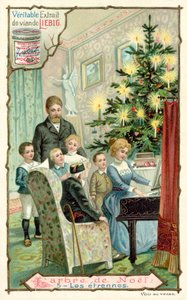 juletræ (chromolitho) af European School