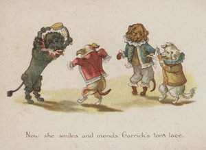 Comic dogs (farve litho) af European School