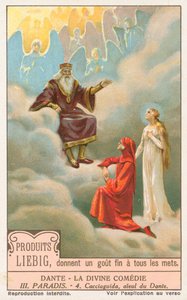 Dante, Den guddommelige komedie, Liebig-kort, begyndelsen af det 20. århundrede (chromo) af European School