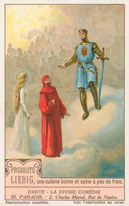 Dante, Den guddommelige komedie, Liebig-kort, begyndelsen af det 20. århundrede (chromo) af European School