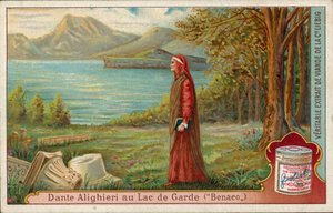 Dante ved Gardasøen (chromolitho) af European School