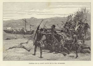 Lady Alices afgang fra Bumbireh Island af European School