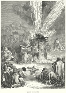 Elias på Karmel (kobberstik) af European School