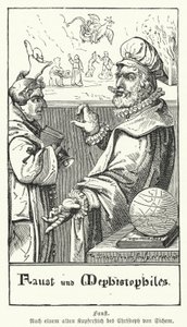 Faust og Mephistopheles (gravering) af European School