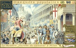 Final day of carnival in Milan  af European School