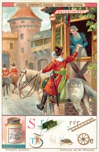 Folkesang (chromolitho) af European School