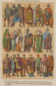 Francos Carlovingios (farve litho) af European School