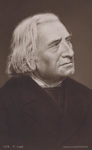 Franz Liszt, ungarsk komponist (litografi) af European School