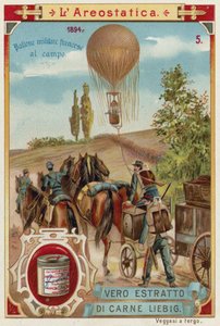 Fransk militærballon i felten, 1894 af European School
