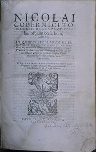 Frontispice fra anden udgave af De Revolutionibus Orbium Coelestium af Nicolaus Copernicus (trykt bog) af European School