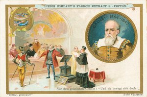 Galileo, Liebig-kort, begyndelsen af det 20. århundrede (chromo) af European School