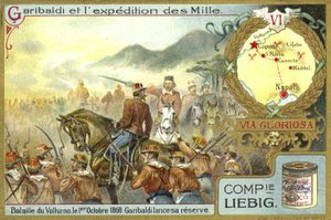Garibaldi commits his reserves, Battle of Volturnus, Italy, 1 October 1860  af European School