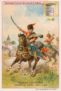 General de Zieten, Liebig-kort, begyndelsen af det 20. århundrede (chromo) af European School