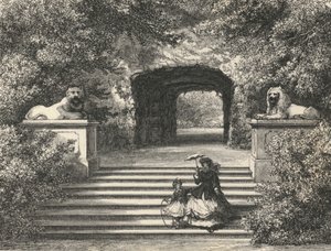 Thetis-hulen ved Sans-Souci (gravering) af European School