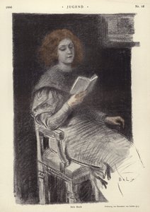 Hendes bog (farve litho) af European School