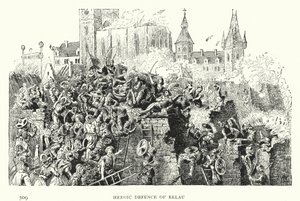 Heroisk forsvar af Erlau (gravering) af European School