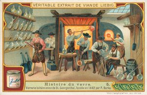 Glasets historie, Liebig-kort, begyndelsen af det 20. århundrede (chromo) af European School