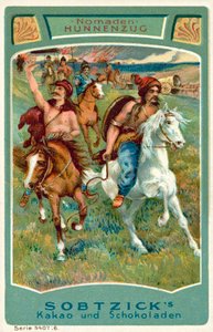 Huns (chromolitho) af European School