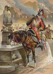 Illustration til Baron Munchausens eventyr af European School